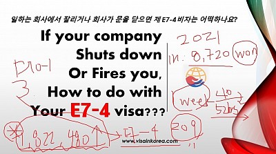 E7-4 visa E7-4 비자 D10 비자