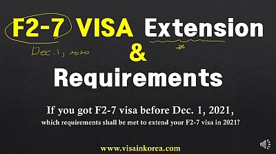 f2-7 visa points based residency visa Korea